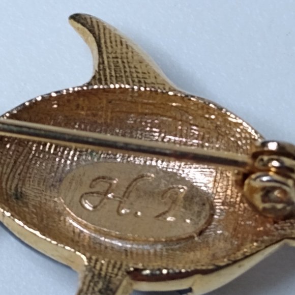 Vintage Small Blue Fish Brooch - Picture 7 of 12